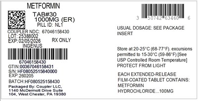 50742-634-60 METFORMIN 1000MG ER_67046-1584-30.jpg label - 50742 634 60 METFORMIN 1000MG ER 67046 1584 30